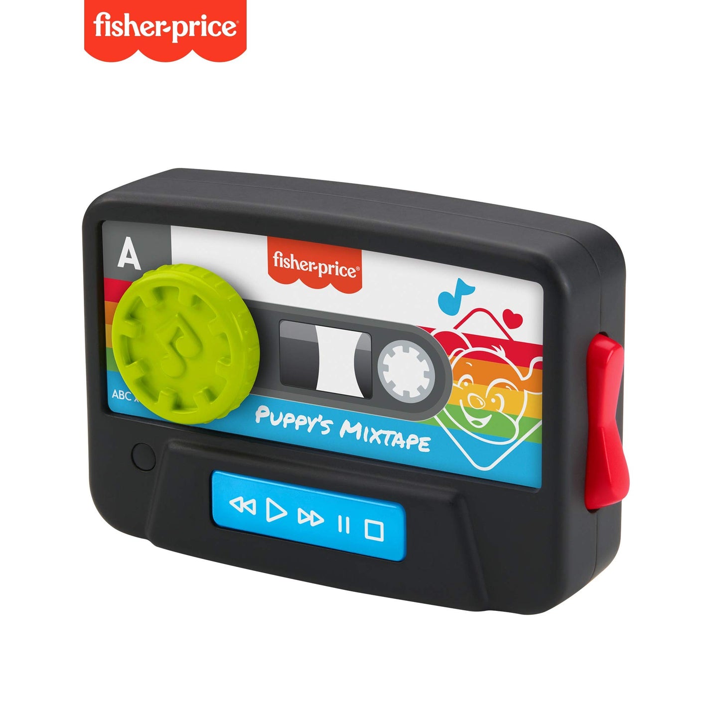 Fisher-Price Laugh & Learn Puppy’s Mixtape toy with colorful buttons and playful puppy design for early learning fun.