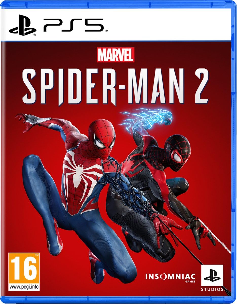 PlayStation Spider-Man 2 Standard Edition game for PlayStation 5 featuring artwork of Marvel's Spider-Man on the cover.