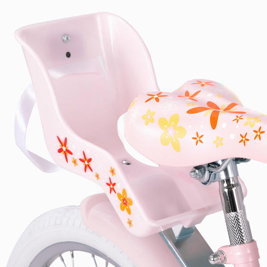 STITCH Unicorn 14 Inch Girls Bike for 3-5 Years Old Kids, 14 Inch Girls Bike with Basket& Doll Seat,Pink