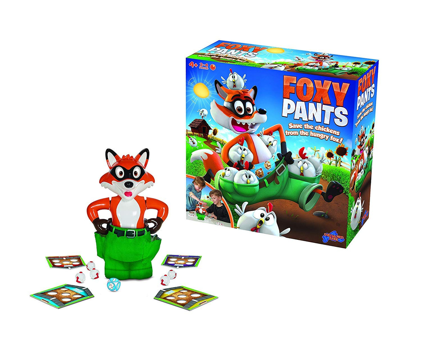Foxy Pants: Save the Chickens From the Hungry Fox! | Fun Board Game for Kids | For 2-4 Players | Ages 4+
