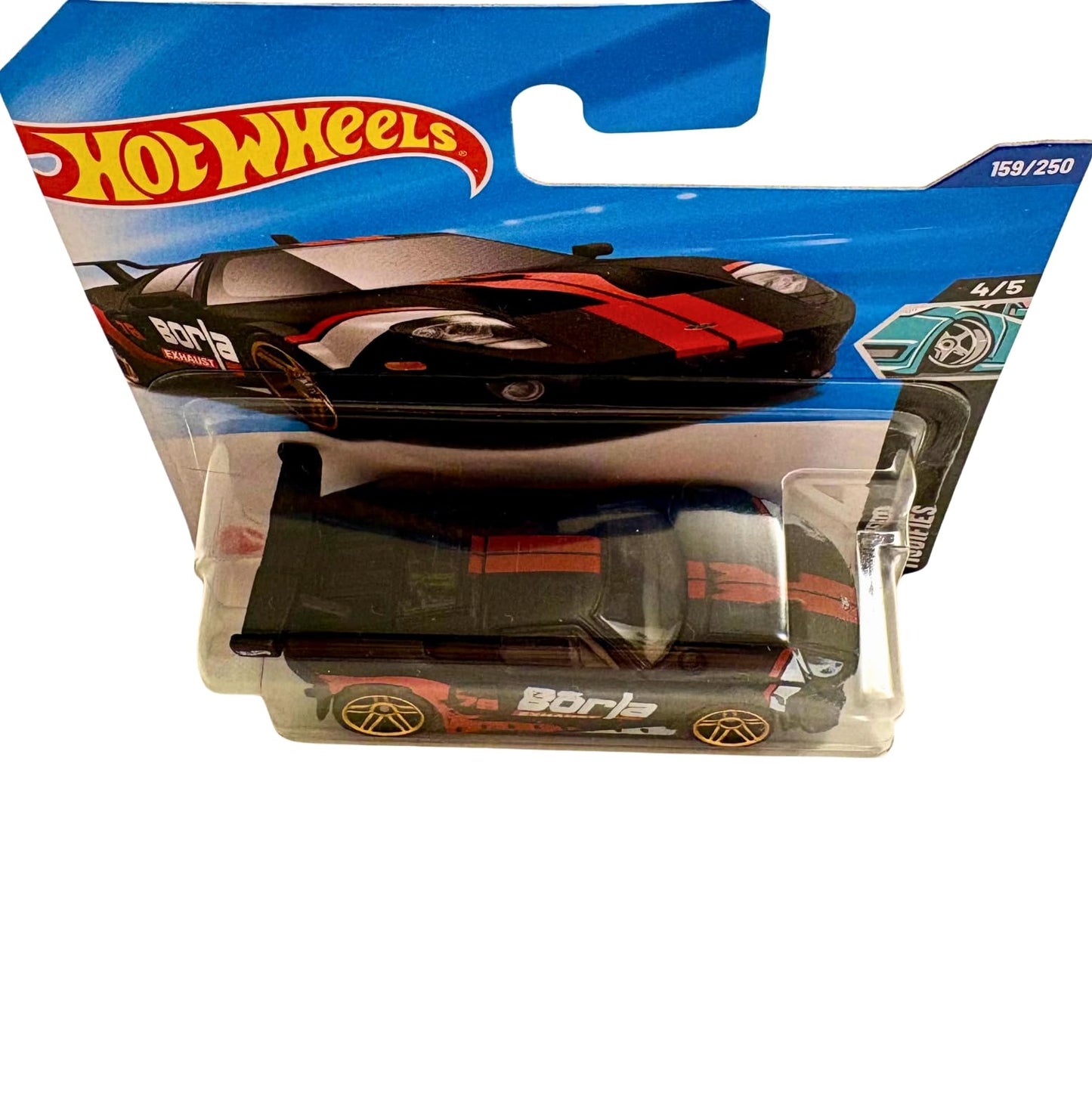 Hot Wheels Ford GT Black/Red JBB75 - Licensed Ford Model with Borla Exhaust Design - Modified Series 2025 - 1:64