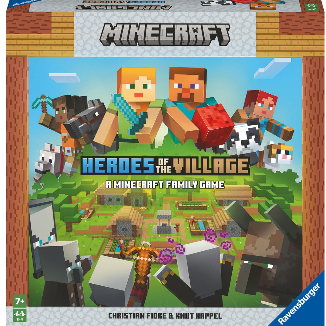 Ravensburger Minecraft Heroes of the Village Board Game for Kids Age 6 Years Up - 2 to 4 Players for Boys and Girls
