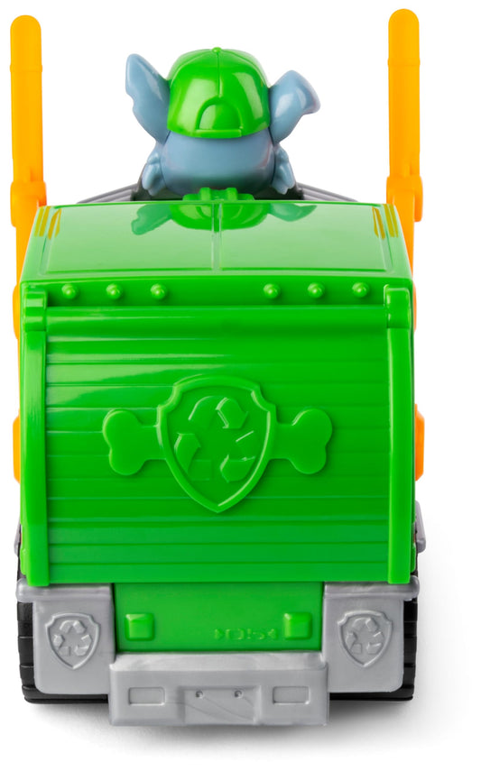 Paw Patrol, Rocky’s Recycle Truck, Toy Truck with Collectible Action Figure, Sustainably Minded Kids’ Toys for Boys & Girls Aged 3 and Up