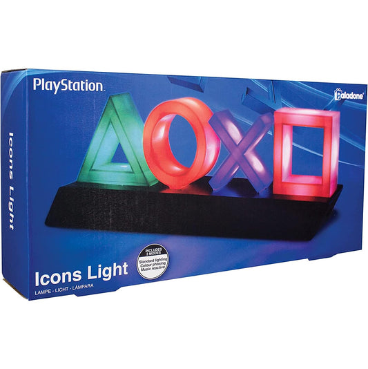 PlayStation Icons Light with 3 Light Modes - Sound Reactive, Dynamic Phasing, and Standard Mode - Gaming Room Decor and Gamer Lighting | Paladone