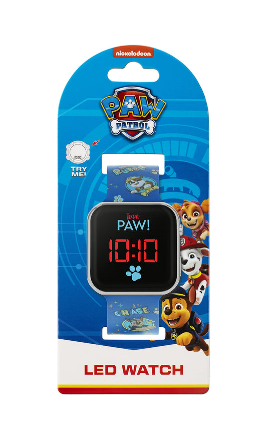 Paw Patrol Kids Blue Strap LED Watch PAW4345