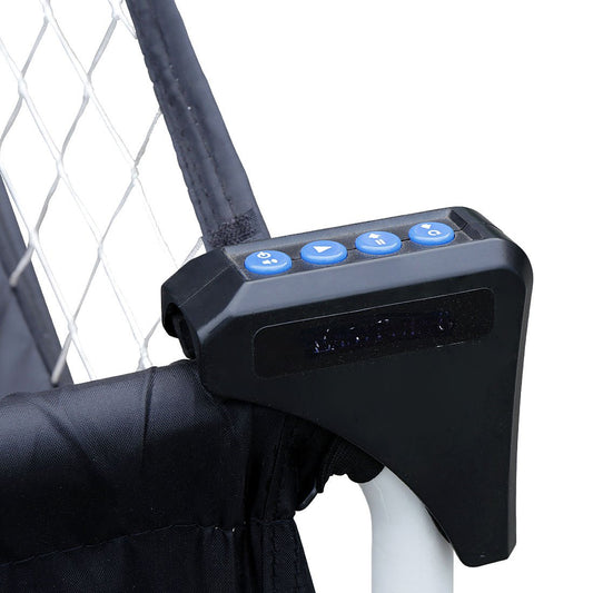 Foldable electronic automatic Basketball training machine Basketball Hoop Basketball Stand Home double basketball game with scoring machine for Kids and adults, includes 4 basketball and pump