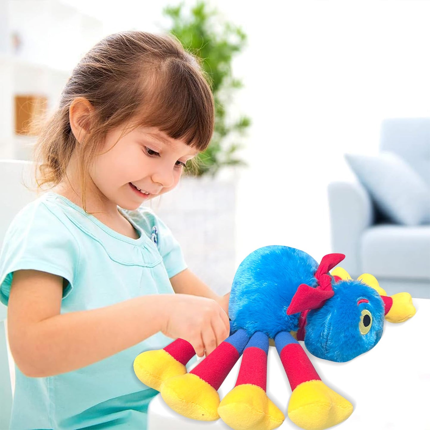 AlloFuu Woolly and Tig Spider Plush Toy Christmas Birthday Plushies Doll, Cute Spider Teddy Soft Stuffed Animal Pillow 15.74 inch Home Party Decorations Gifts for Boys Girls