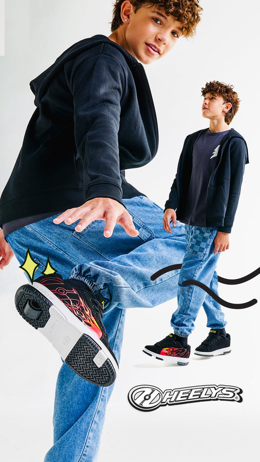 Heelys Girls Hes10317 Skate Shoe, Black Black White Hot Pink Black White Hot Pink, 3 UK Child