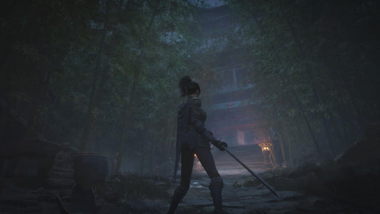 PS5 game case for WUCHANG: Fallen Feathers Day One Edition by 505 Games, featuring artwork with feathers and mystical imagery.