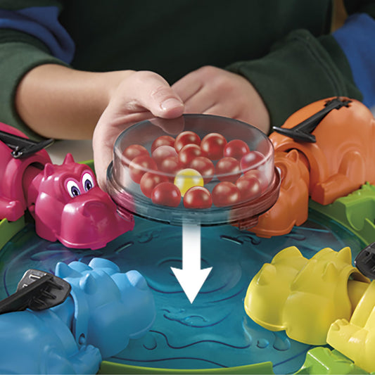 Hasbro Gaming Hungry Hungry Hippos Marble-Chomping Game for Kids, Fast-Paced Family Board Game with 4 Hippos & Marbles, Party Game for 2–4 Players, Ages 4+, Secret Santa Gift