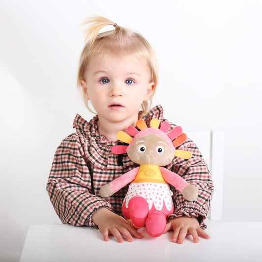 In the Night Garden Cuddly Soft Toy CBeebies Upsy Daisy Softie 30cm for Babies Toddlers 0-3 Suitable from Birth Colourful Comforting Cuddly Toy, Pink, Ice