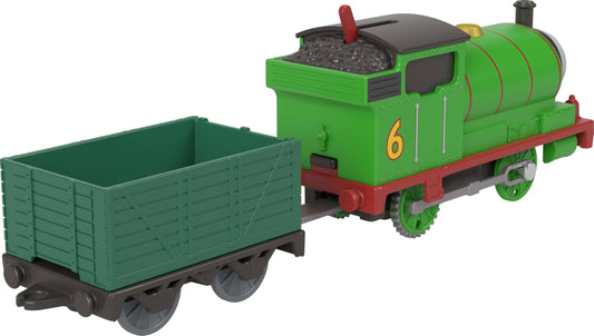 Thomas & Friends Motorized Toy Train, Classic Percy Battery-Powered Engine & Cargo Car, Storytelling Play for Preschoolers, JGF94