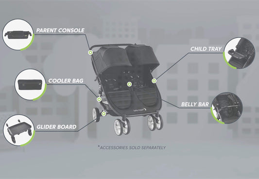 Baby Jogger Weather Shield Rain Cover | For City Mini GT2 Double & City Mini 2 Double Stroller Pushchair | Blocks Rain, Snow & Wind