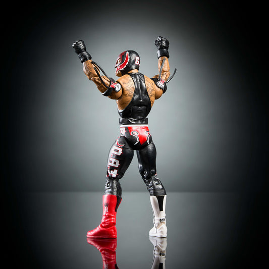 Mattel WWE Elite Collection Top Picks Action Figure & Accessory Set, Rey Mysterio 6" Collectible with Interchangeable Hands, Ring Gear and 25 Articulation Points