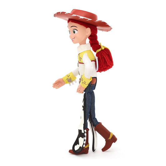 Disney Store Official Jessie Interactive Talking Action Figure, Pixar's Toy Story, 36cm/14”, Pull string Cowgirl Doll Featuring 15+ English Phrases, Interacts with Other Characters, Ages 3+