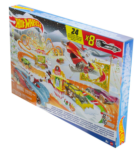 Hot Wheels Advent Calendar, Toy Cars for Kids 3 Years Old and Older
