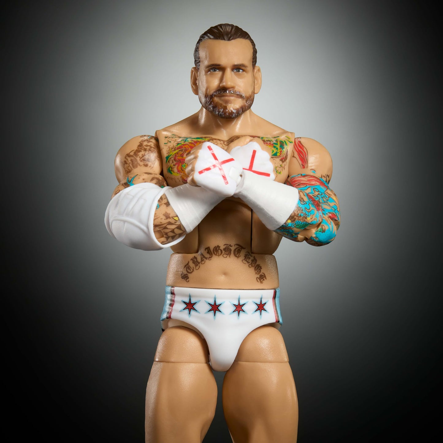 Mattel WWE Elite Action Figure & Accessories, Greatest Hits 2025 Set, 6-inch Collectible CM Punk with 25 Articulation Points & Swappable Hands, JHT46