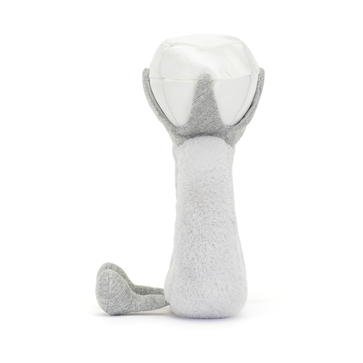Jellycat Amuseable Diamond Ring plush toy, 20 cm tall, 12 cm wide, featuring a cute smiling face and colorful design.