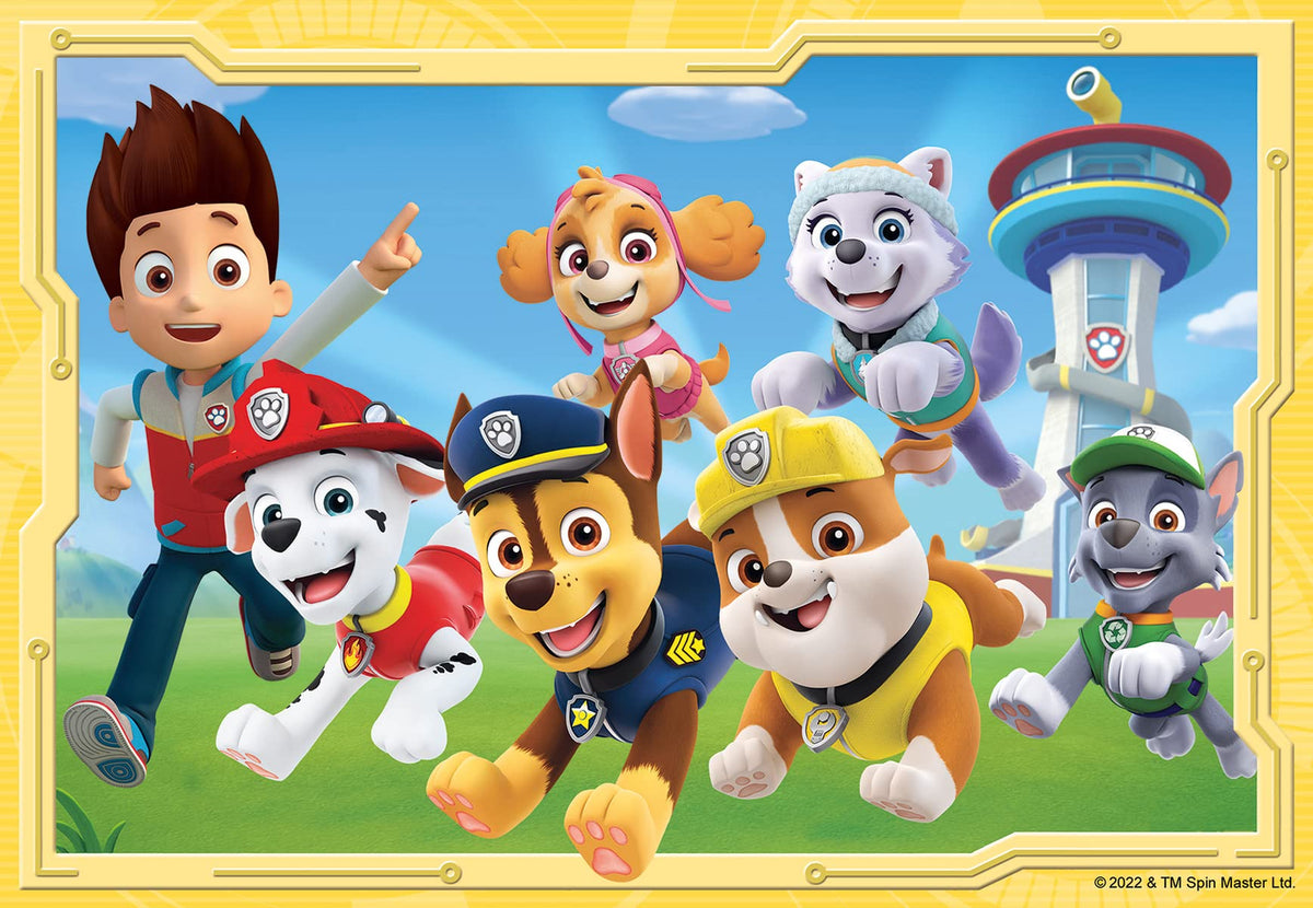 Ravensburger Paw Patrol toys: two 12-piece jigsaw puzzles for kids aged 3 years and up, featuring colorful Paw Patrol characters.