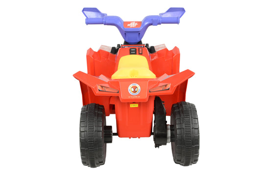 Spidey Kids Mini Quad Bike - Official Licensed Kids Ride On Car - 6V Electric Ride On Toys - Forward, Reverse Gears, Chunky Tyres & Amazing Friends Decals, Safe Toddler Toy - Spidey Toys