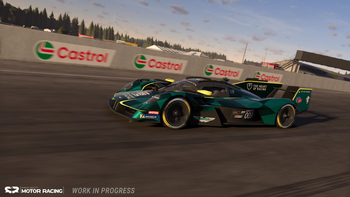 Project Motor Racing PS5 game cover with racing cars and track, developed by GIANTS Software GmbH.
