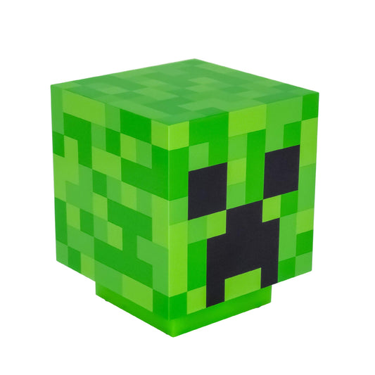 Minecraft Creeper Desk Light with Official Creeper Sounds, Handheld Night Light for Kids Room or Gamer Décor Officially Licensed Minecraft Gifts | Paladone, Green