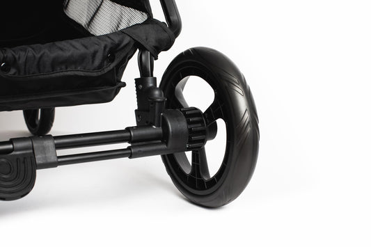 Roma Gemini 2 Double Stroller Base | Add Hood Pack for Compact Narrow 69 cm Wide Twin Pram | Suitable from Newborn to 22 kg Per Seat | Individual Seat Units Recline for Baby | Chassis and Wheels Only,