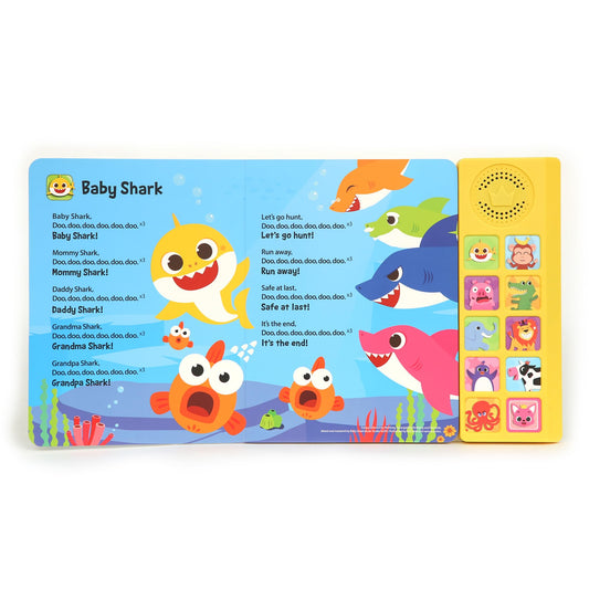 Pinkfong Baby Shark Animal Songs Sound Book - 10 Button Interactive Learning Toy for Toddlers, Nursery Rhymes, Educational Children's Book, Gift for Kids