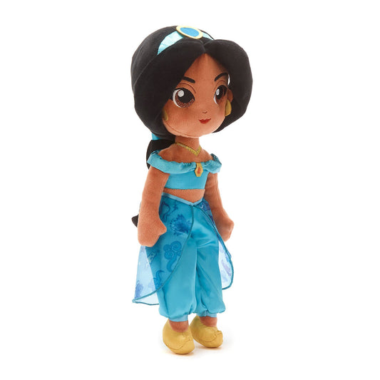 Disney Store Official Princess Jasmine Soft Toy Doll for Kids, Aladdin, 37cm/14”, Plush Cuddly Classic Character, Arabian Princess in Iconic Outfit with Embroidered Expression