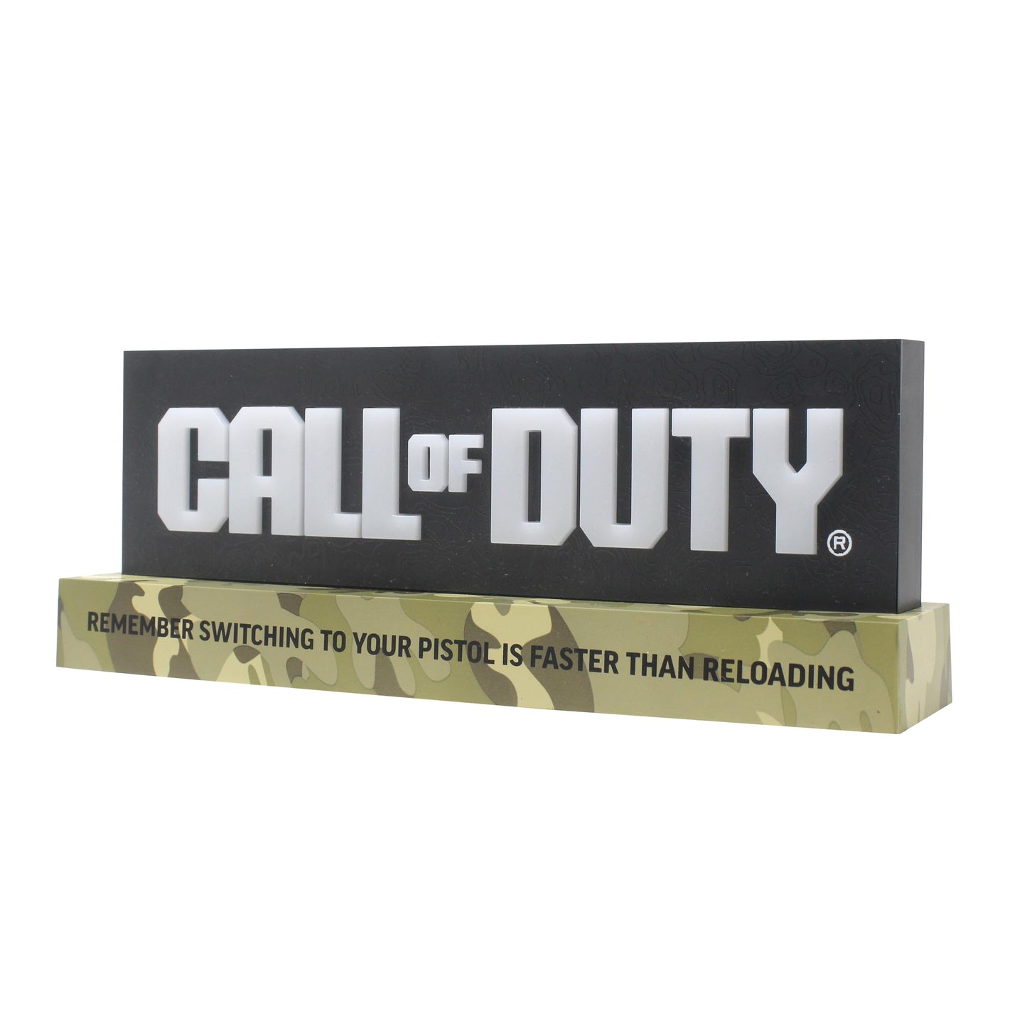 Neamedia Call of Duty logo LED light for living room or office, compatible with mobile, Xbox, PS5, and PC, official licensed product.