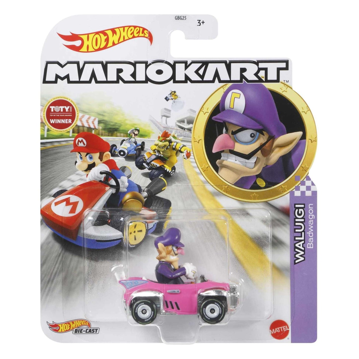 Hot Wheels Mario Kart Waluigi Badwagon 1:64 Scale
