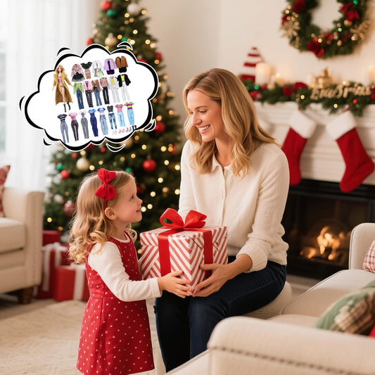 14 PCS Doll Clothes Outfit Compatible with Barbie 11.5 Inch Doll, Fashion Doll Clothes with 1 Brown Coat 2 Skirts 3 Jackets 1 Half Skirt 1 Pinafore Sress 1 Trousers 1 Jumpsuit 4 Shoes, Random Style