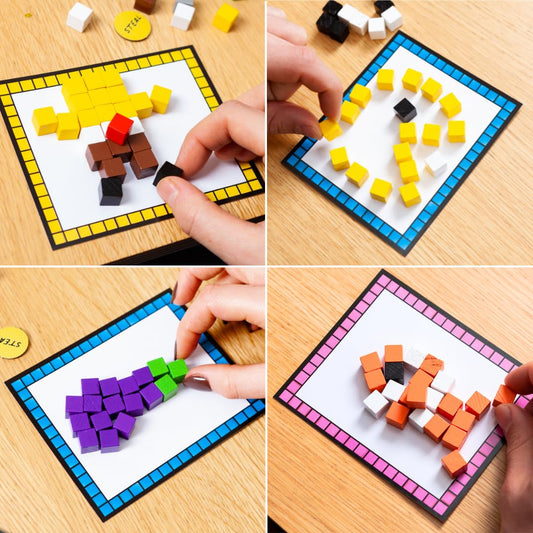 Block Party: Colourful Block Building Family Board Game for Kids Aged 8+, Adults, Teens | Perfect Christmas Game