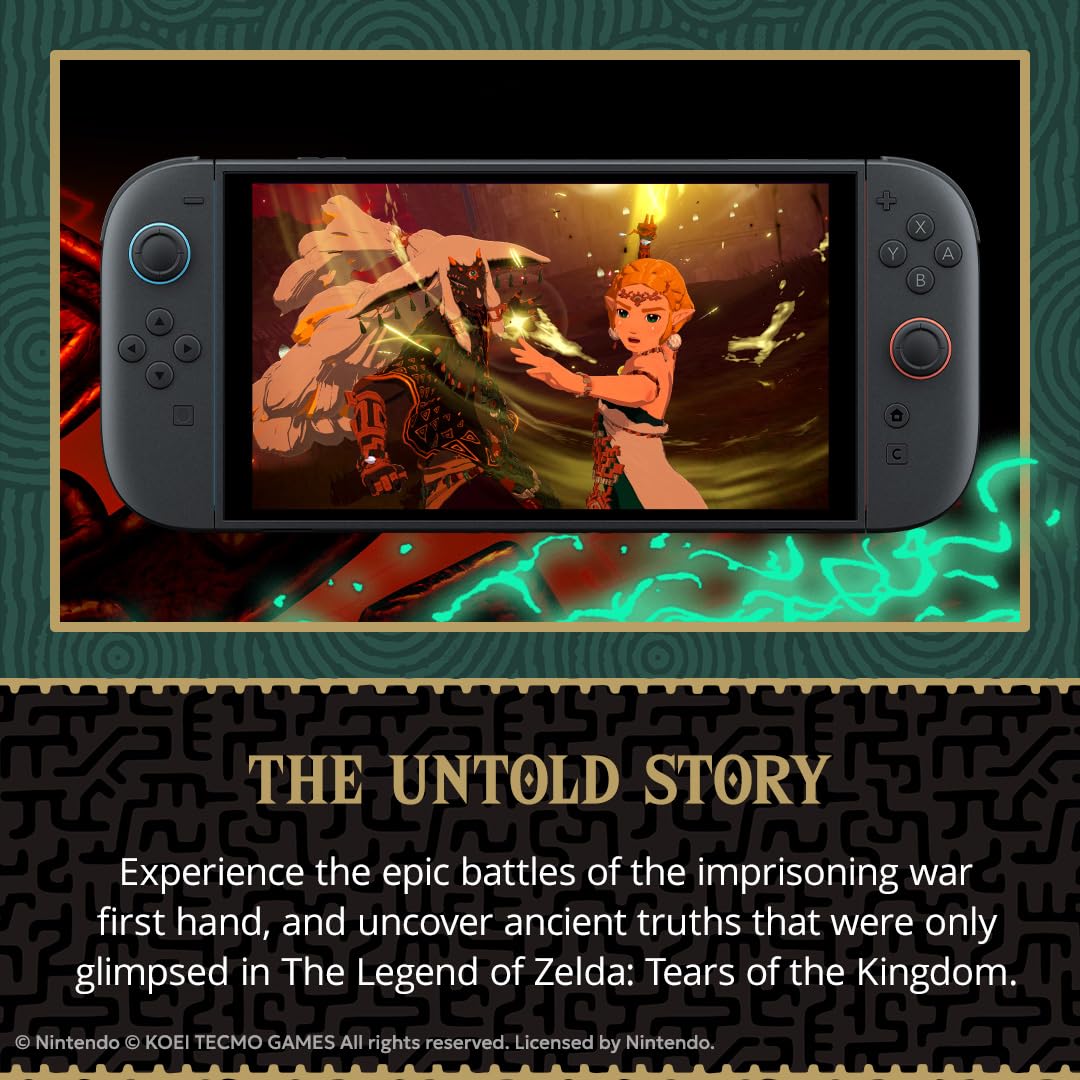 Nintendo Hyrule Warriors: Age of Imprisonment game box art featuring characters and fantasy scene from the action-adventure game.