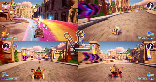 Dreamworks All-Star KartRacing game for PlayStation PS5 with colorful character and kart artwork from Game Mill.