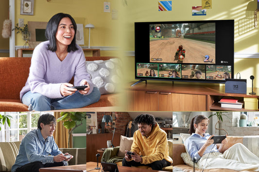 Nintendo Switch 2 Camera from Nintendo, showing the sleek black device with dual lenses and control buttons on top.