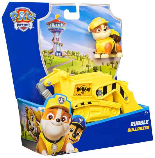 Paw Patrol, Rubble’s Bulldozer Toy Truck with Collectible Action Figure, Sustainably Minded Kids’ Toys for Boys & Girls Aged 3 and Up