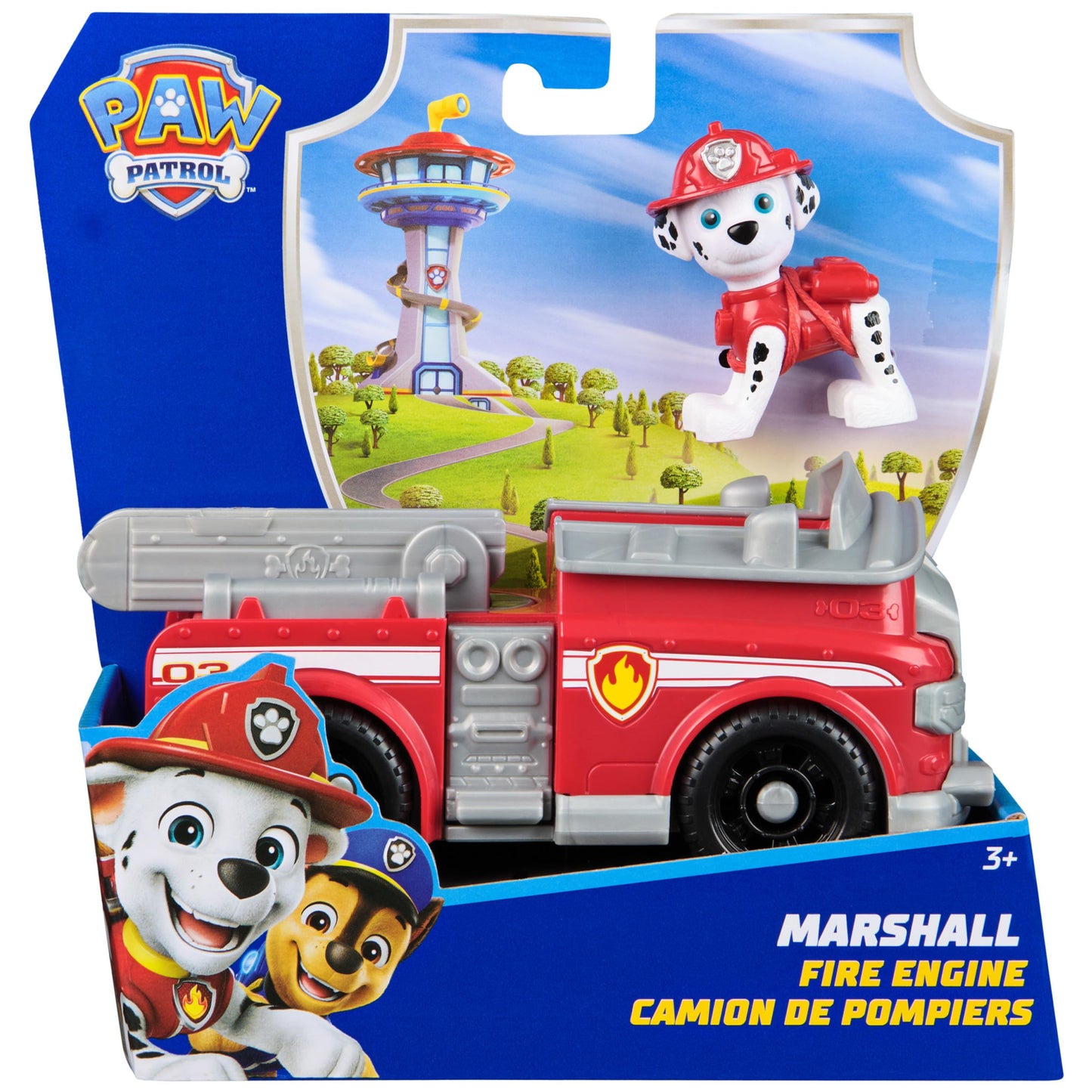 Paw Patrol, Marshall’s Fire Engine, Toy Vehicle with Collectible Action Figure, Sustainably Minded Kids’ Toys for Boys & Girls Aged 3 and Up