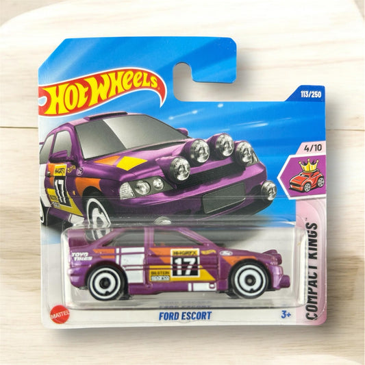 Hot Wheels Ford Escort, Purple Racing Car #17, Compact Kings Series, 113/250 JBB99