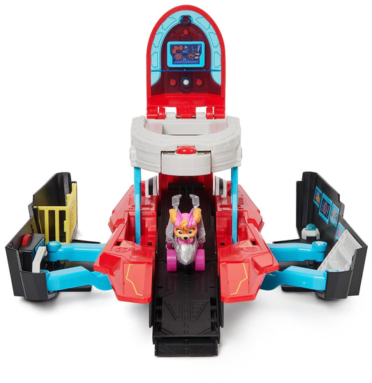 PAW PATROL: The Mighty Movie Film, Pup Squad Mini Marine Headquarters Playset with Skye Toy Car and Chase Toy Figure, Toy Suitable for Children from 3 Years