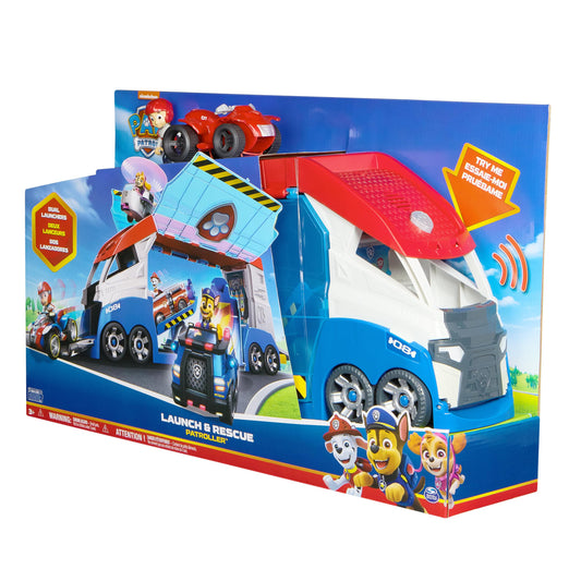 Paw Patrol, Transforming PAW Patroller with Vehicle Launchers, Lights & Sounds, Ryder Action Figure & ATV Toy Car, Kids’ Toys for Boys & Girls Ages 3+