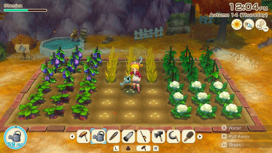 Story of Seasons: Grand Bazaar Switch game by Marvelous Europe, featuring colorful game cover art with farm and marketplace scenes.