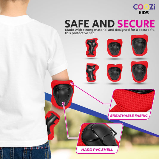 Niftii Kids Helmet with Pads - Adjustable Multi-Sport Complete Safety Gear for Cycling, Skateboarding & Scooting, Ideal for Boys & Girls Ages 3-15 Kids Bike Helmet Set, Shark