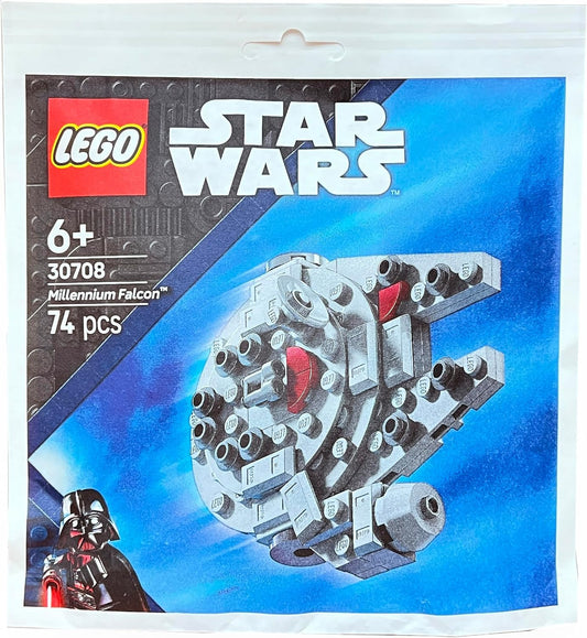 LEGO Star Wars Millennium Falcon MiniModel showcasing detailed design and iconic shape against a neutral background.