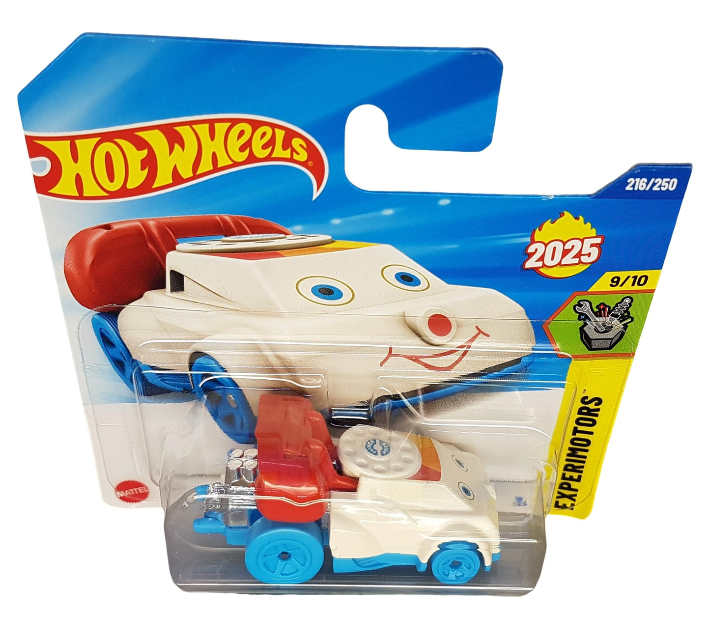 Hot Wheels Quick Chat HYW45 Experimotors 9/10 Short Card Retro Phone Design Mattel 2025 1:64
