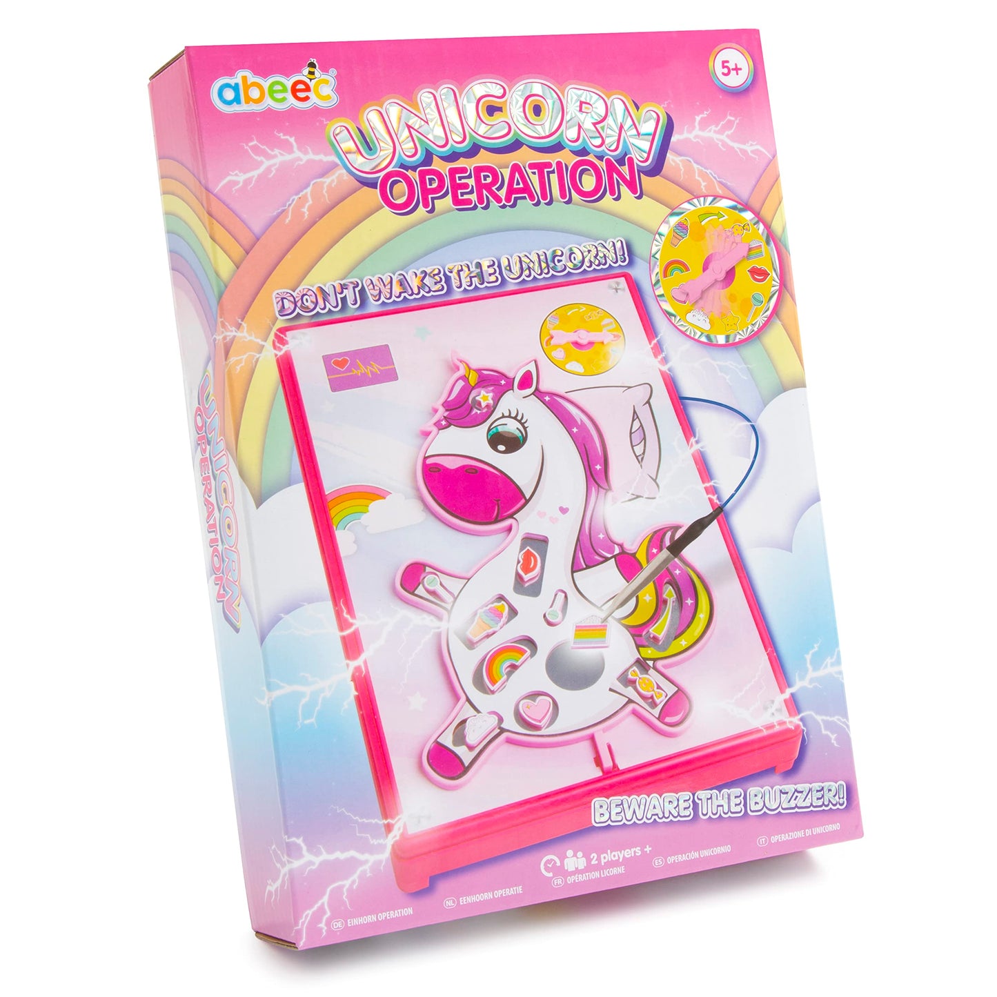 Abeec Unicorn Operation - Kids Board Game - Unicorn Toy - Remove Body Parts Or Face The Buzzer - Board Game For Girls