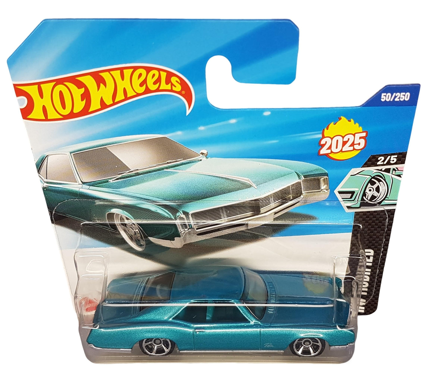 Hot Wheels - '66 Buick Riviera - HW Modified 2/5 - HYW16 - Short Card - Turquoise Metallic - GM - Mattel 2025-1:64
