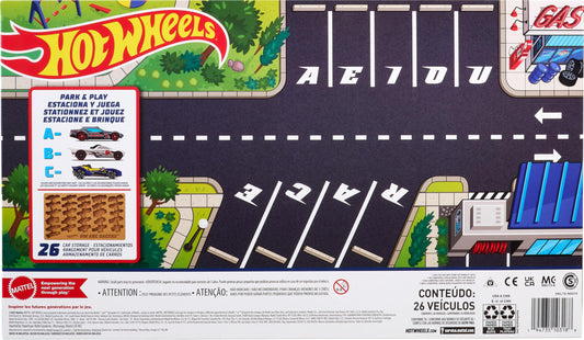 Hot Wheels ABC Racers, 26 Cars in 1:64 Scale With Letters of the Alphabet, Learn to Spell & Read With Toy Cars, HKL76