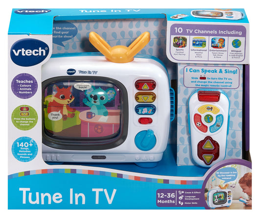 VTech Tune In TV, Interactive Learning Toy, Encourages Language Development, Develops Fine Motor Skills, Suitable for Ages 12, 18, 24, 36 Months, English Version