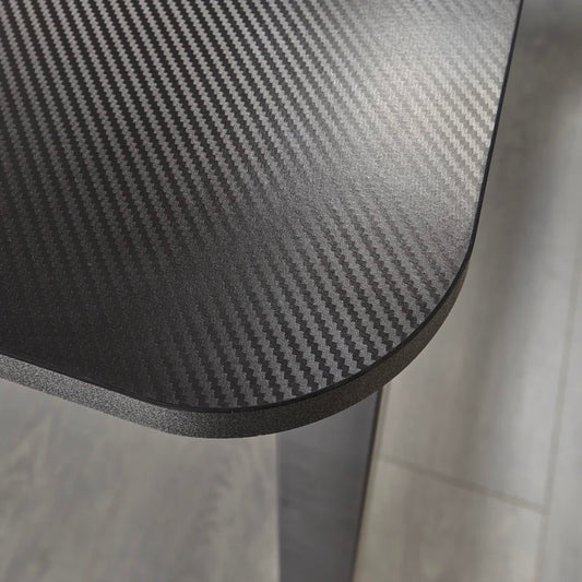 X-Rocker Panther XL 155cm x 108cm, L-Shaped Gaming Desk - Reversible Corner Design, Large Dual Monitor, Sturdy Metal Frame for Adults & Kids - Carbon Black - Mouse Mat Included